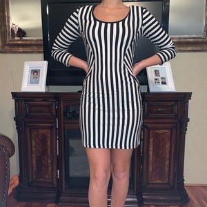 Black and white dress